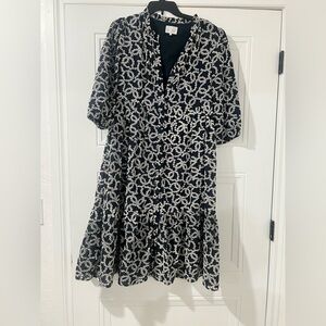 Dainty Jewells Black and White Midi Dress